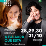 Estão abertas inscrições para imersão literária no Sesc Copacabana