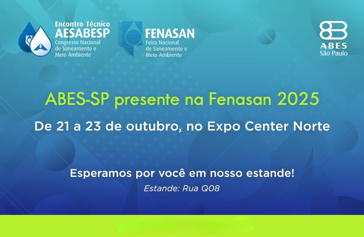 ABES-SP lança 5ª ed. de "Abastecimento de Água" na Fenasan