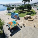 Intervenção com esculturas gigantes transforma a Praça Mauá